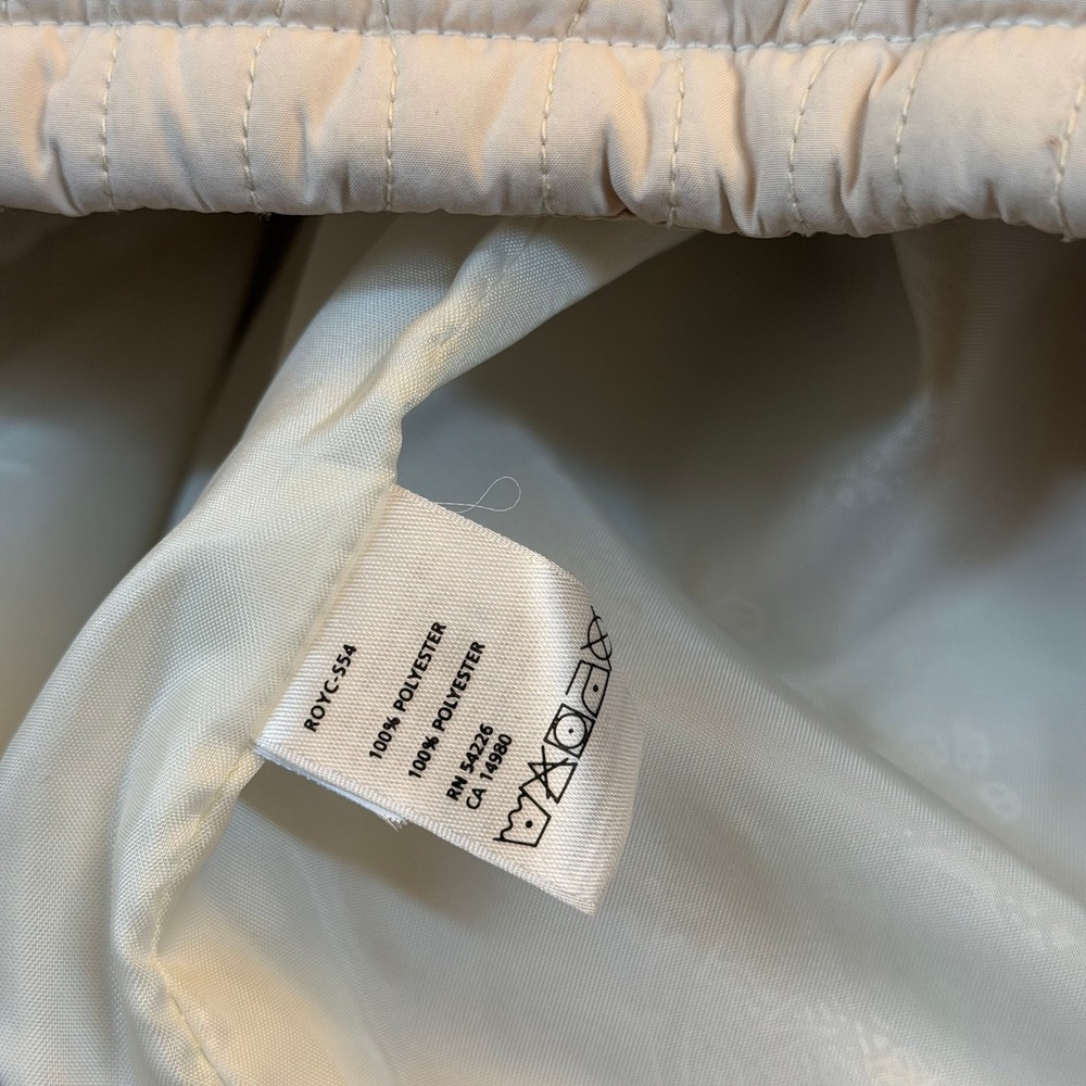 Royal Robbins Quilted Vest Womens Extra Large Cream Full Zip Pockets - Picture 5 of 9